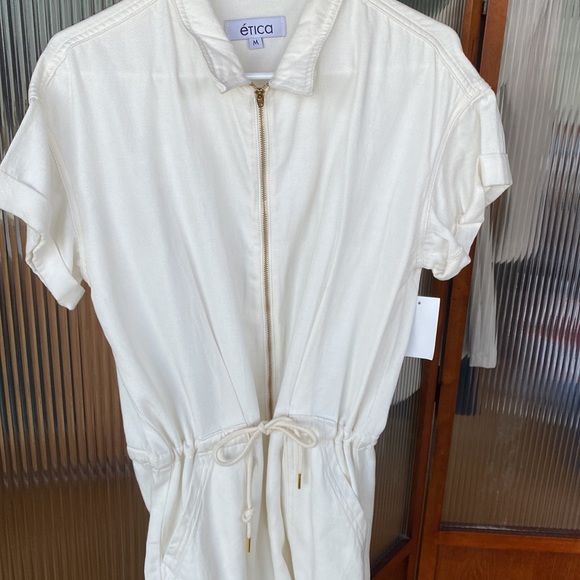 Size M Etica zip up romper - Picture 2 of 3